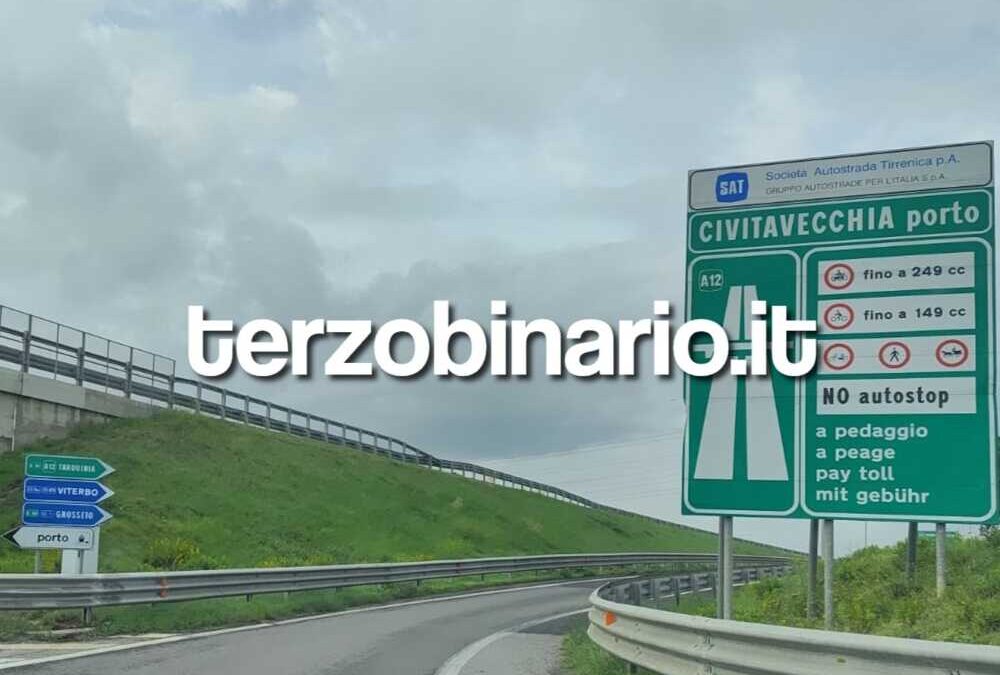 Asfalto nuovo sulla A12, lavori notturni a Civitavecchia Porto e Monte Romano