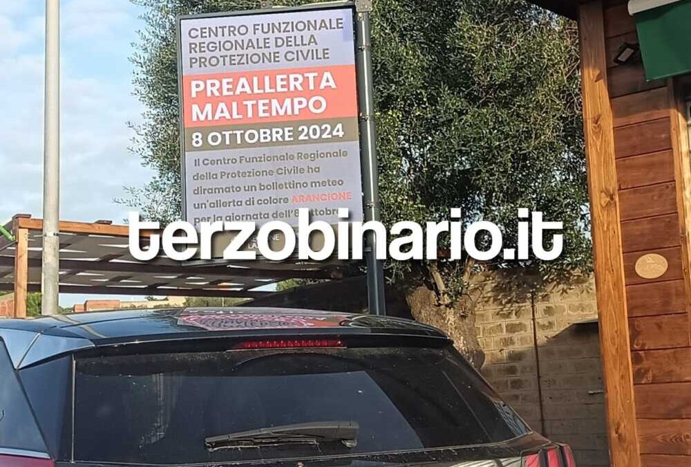 Allerta meteo gialla su Civitavecchia e nel Lazio oggi e domani