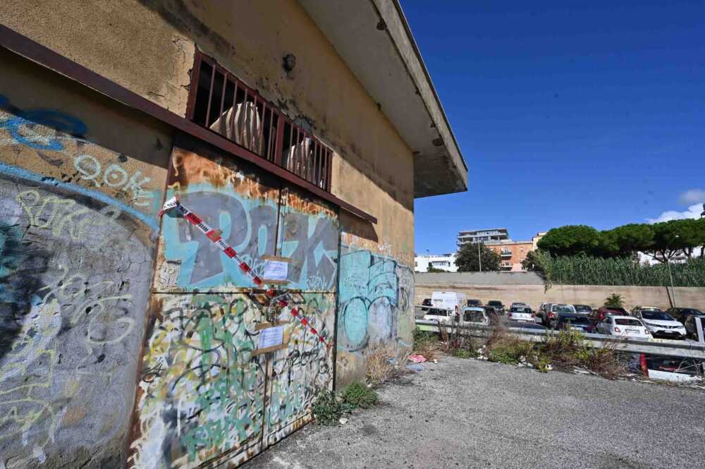 edificio parcheggione civitavecchia omicidio nastro polizia