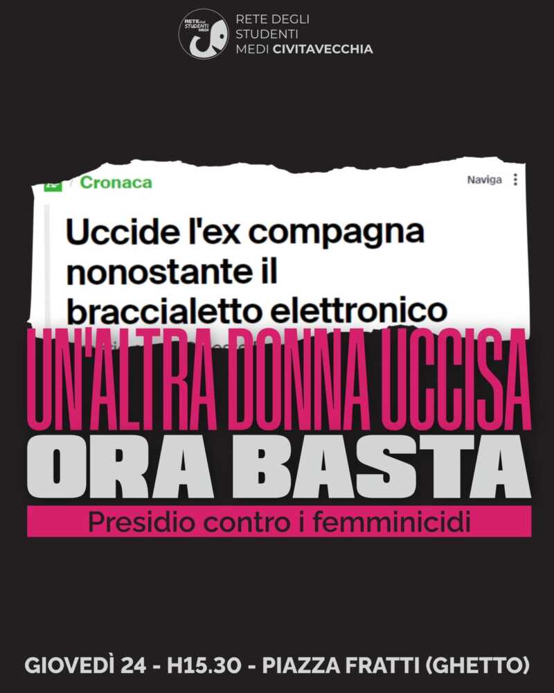 femminicidio studenti medi civitavecchia