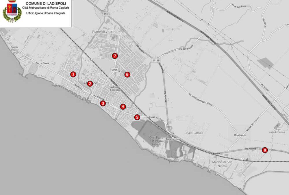 Isole ecologiche mobili a Ladispoli, ecco dove e quando