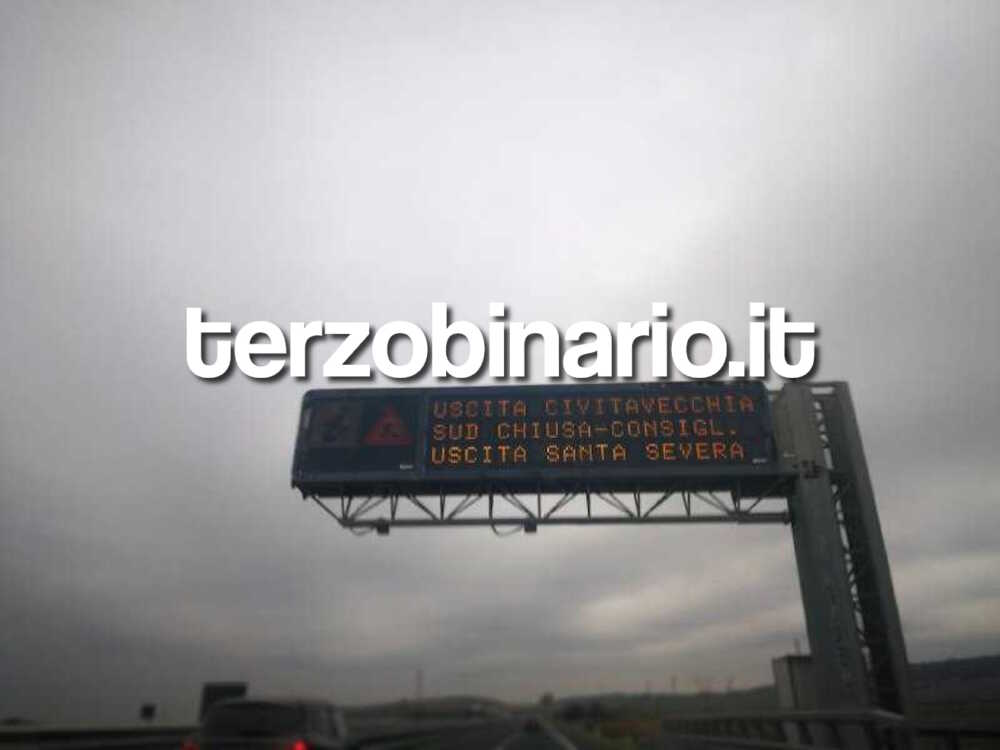 uscita-civitavecchia-sud-chiusa-a12-autostrada 1