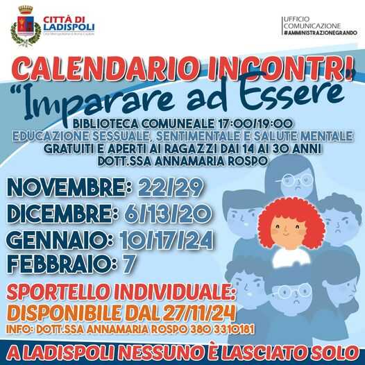 A Ladispoli il progetto “Imparare ad essere” A Ladispoli il progetto “Imparare ad essere”