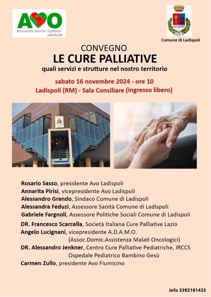 Avo 2024 Convegno - Le Cure Palliative (locandina)