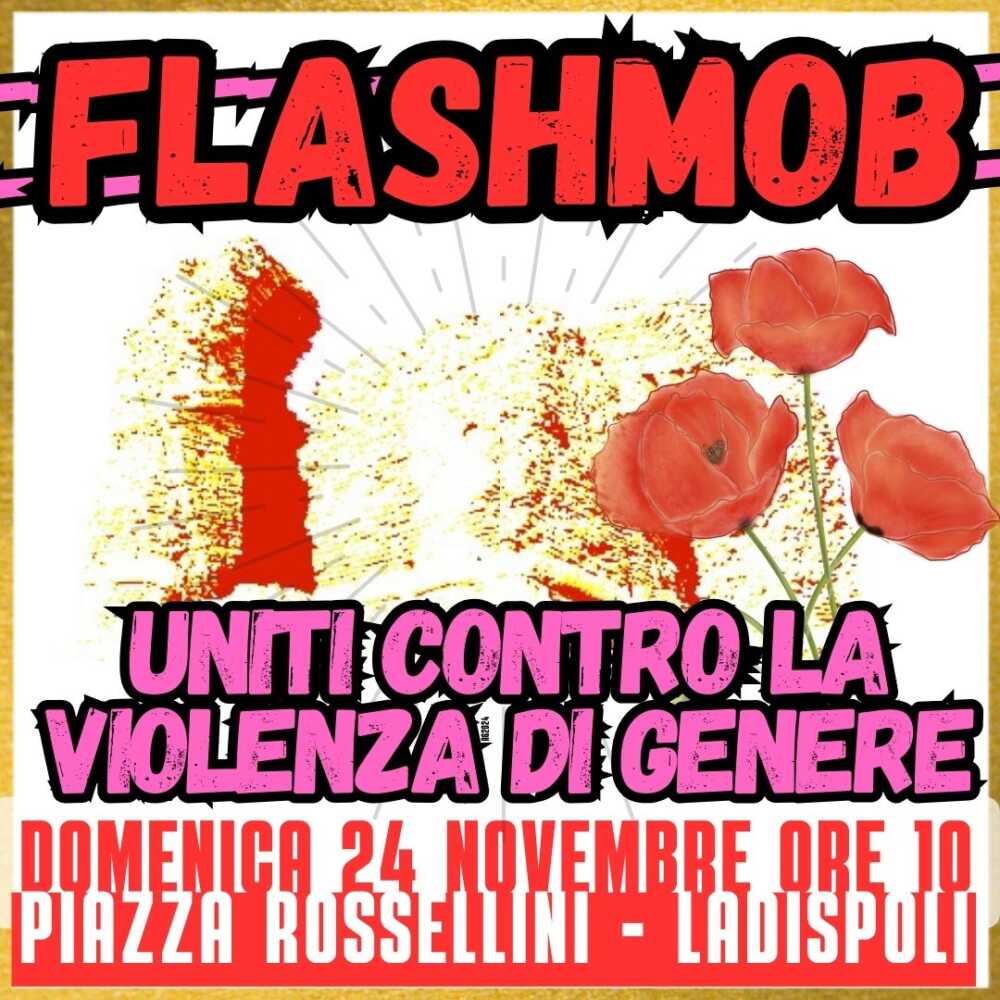 FlashMob_24novembre24 piazza rossellini ladispoli violenza donne