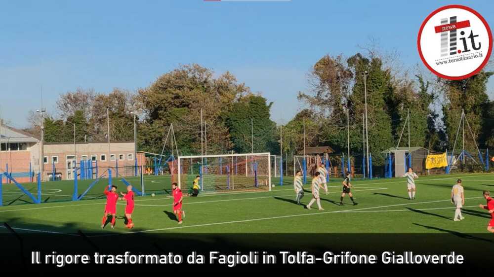 Il rigore trasformato da Fagioli in Tolfa - Grifone Gialloverde