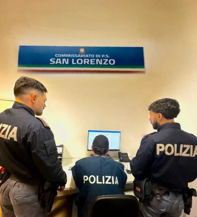 SAN LORENZO pc polizia commissariato informatiche