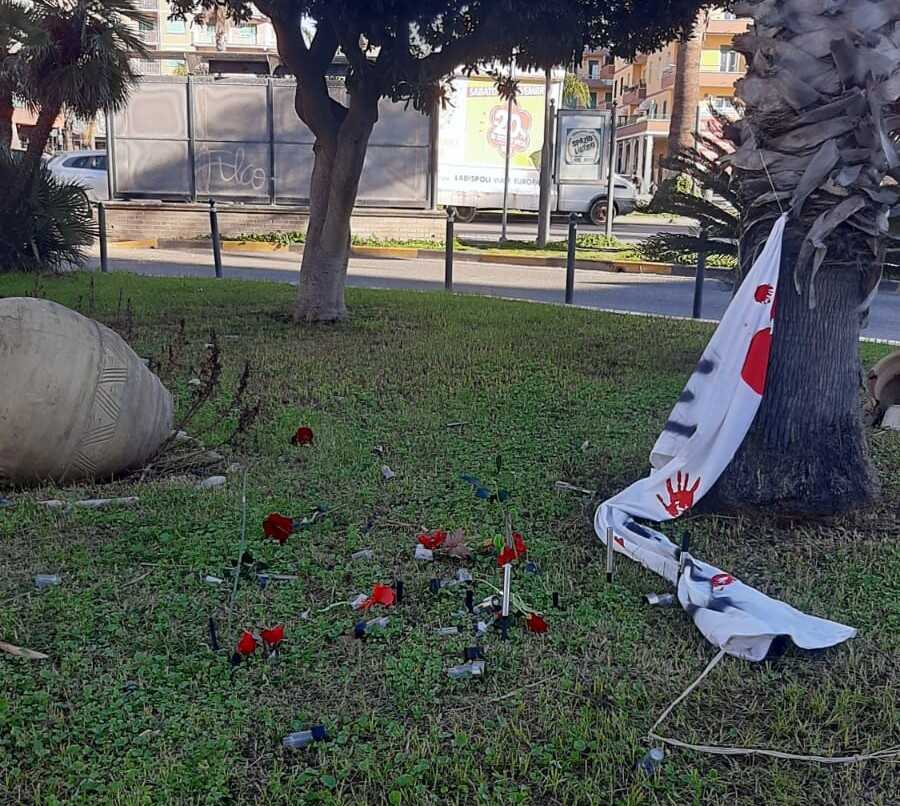 rete rosa ladispoli vandali rete rosa ladispoli vandali