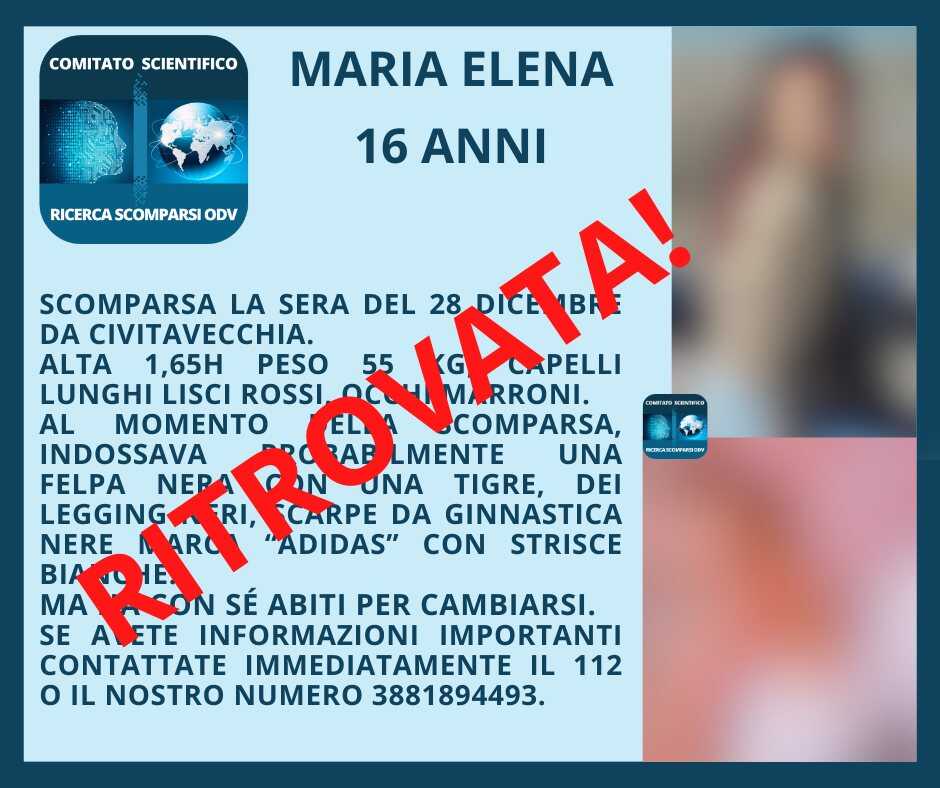 maria elena scomparsa maria elena scomparsa