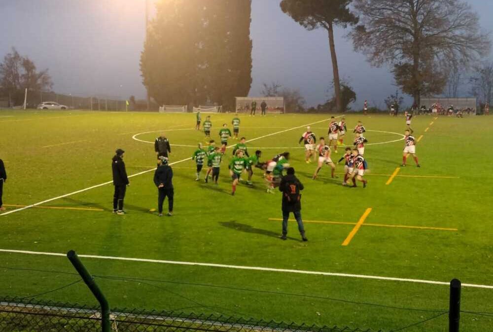 L’under 14 della Rugby Ladispoli-Crc si diverte a Sacrofano