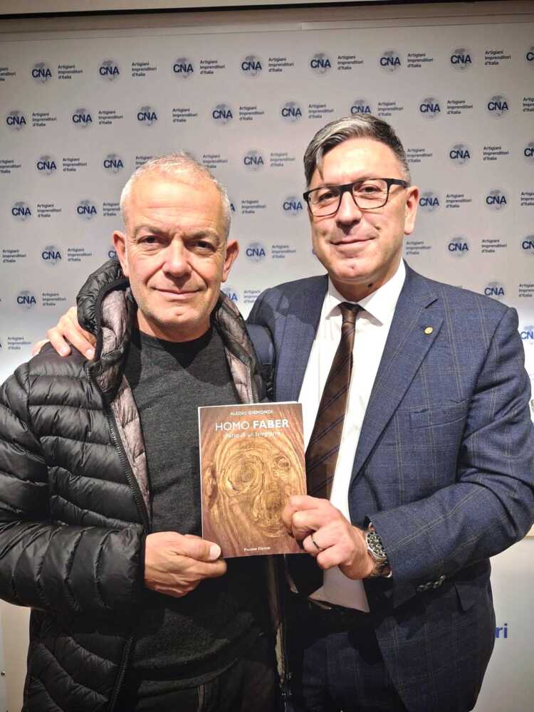 Alessio Gismondi con il presidente nazionale Cna Dario Costantini