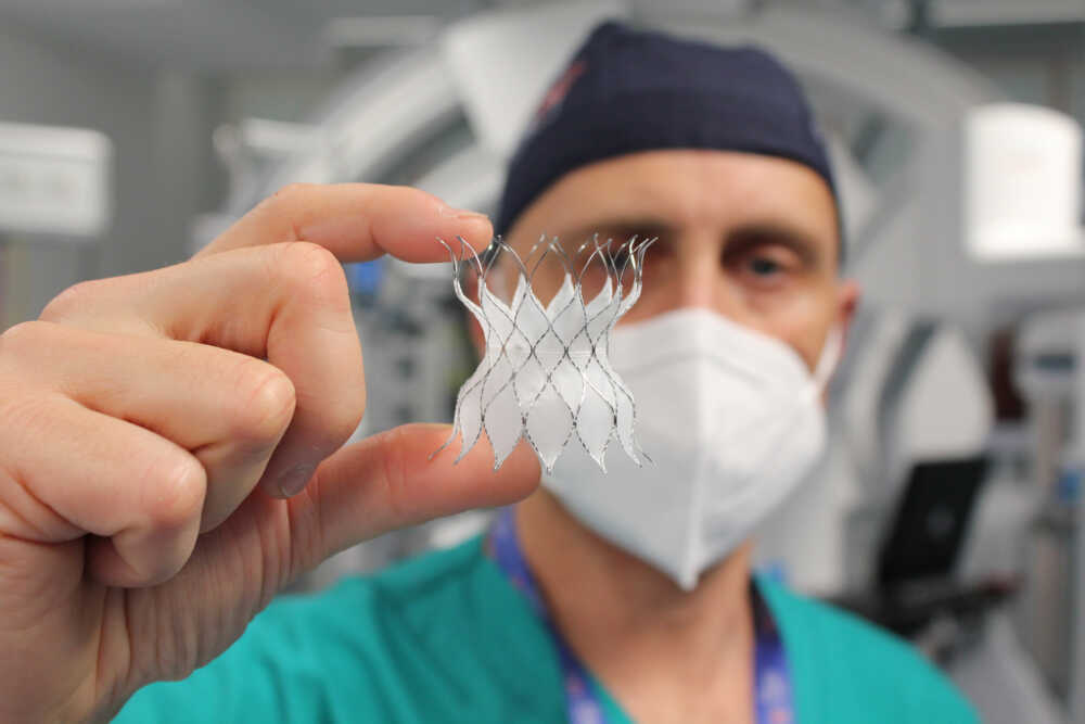 Valvola autoespandibile RID clessidra cardiaca (2) Valvola autoespandibile RID clessidra cardiaca (2)