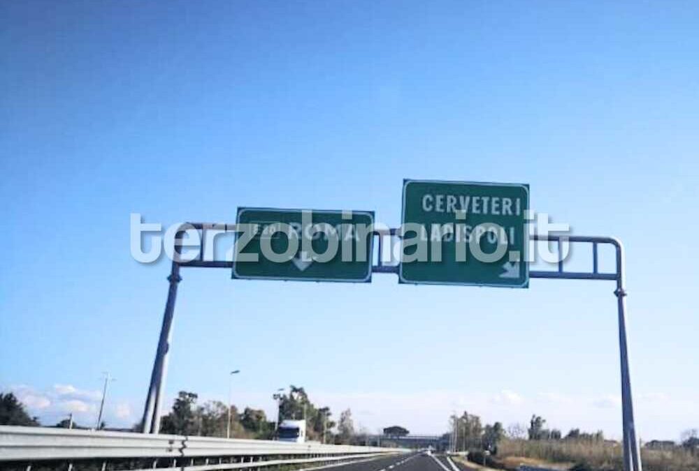 Sulla A12 chiude 12 giorni lo svincolo Cerveteri-Ladispoli