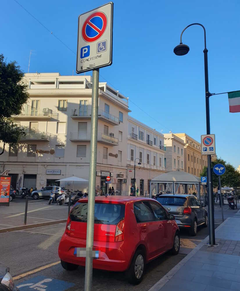 parcheggio disabili civitavecchia