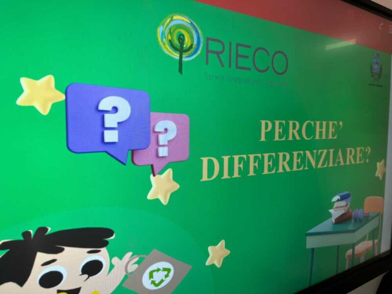 rieco differenziata scuola cerveteri
