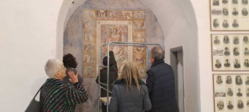Messa in sicurezza e studio sul dipinto della Madonna del Rosario al Sacrario dei Caduti di Canale Monterano