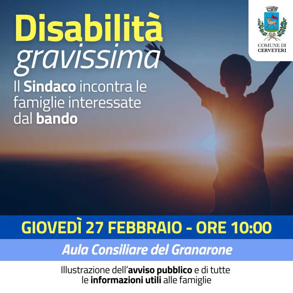 bando disabilità gravissima cerveteri bando disabilità gravissima cerveteri