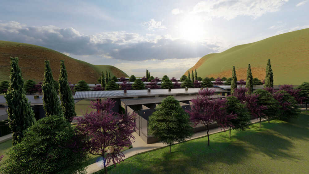 ospedale veterinario muratella rendering