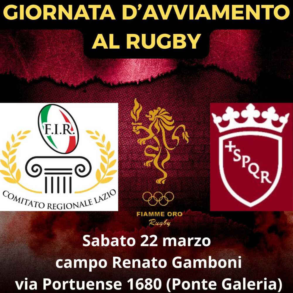 Giornata d’avviamento al rugby al Gambini di via Portuense l'iniziativa di Fiamme Oro, V Municipio e Fir Lazio