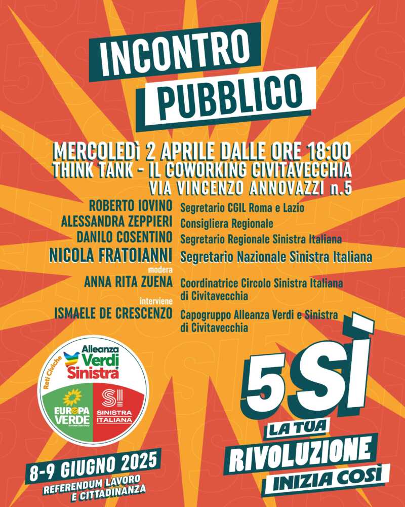 Locandina REFERENDUM avs civitavecchia Locandina REFERENDUM avs civitavecchia