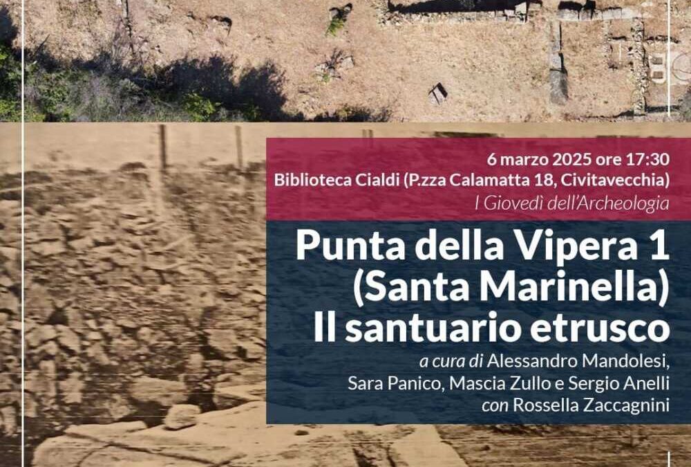 Giovedì dell’Archeologia, domani alla Biblioteca di Civitavecchia si parla di Punta della Vipera