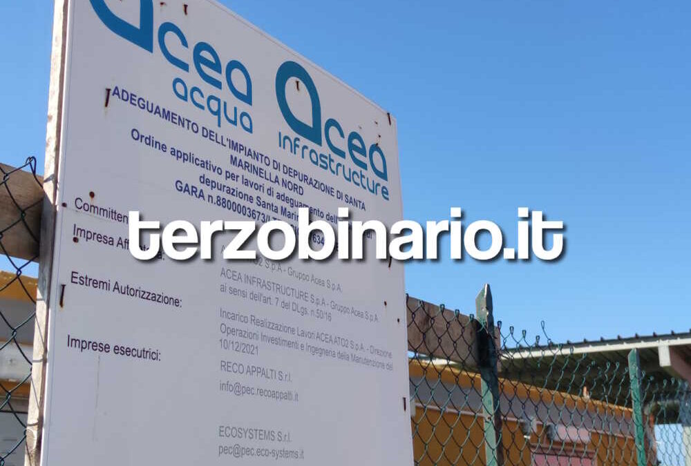 Acea: “A giugno fine lavori delle fognature alla Perazzeta di Santa Marinella”