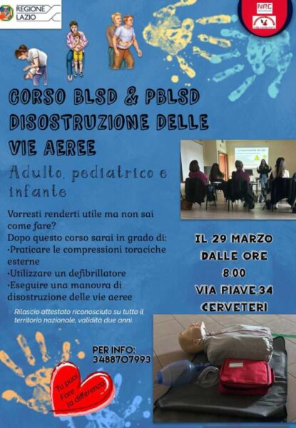 corso blsd nuovo 29 marzo