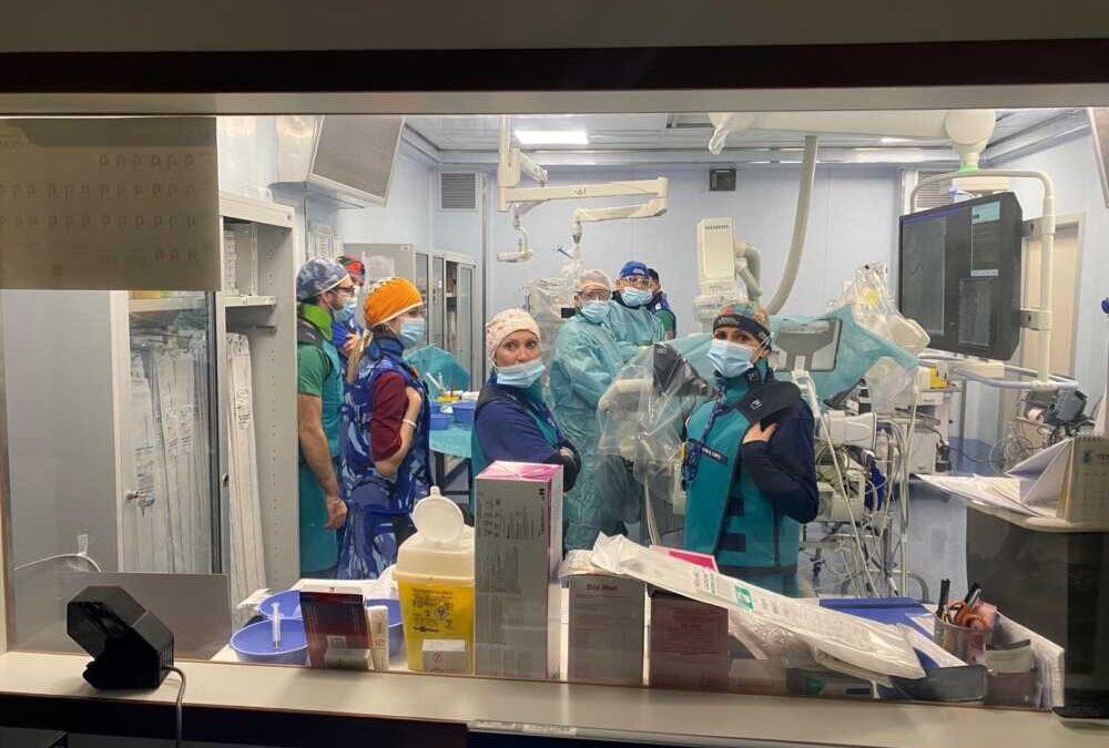 Intervento complesso di cardiologia interventistica su un 60enne a Civitavecchia