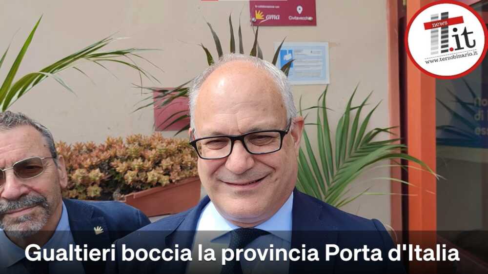 Gualtieri boccia la provincia Porta d'Italia
