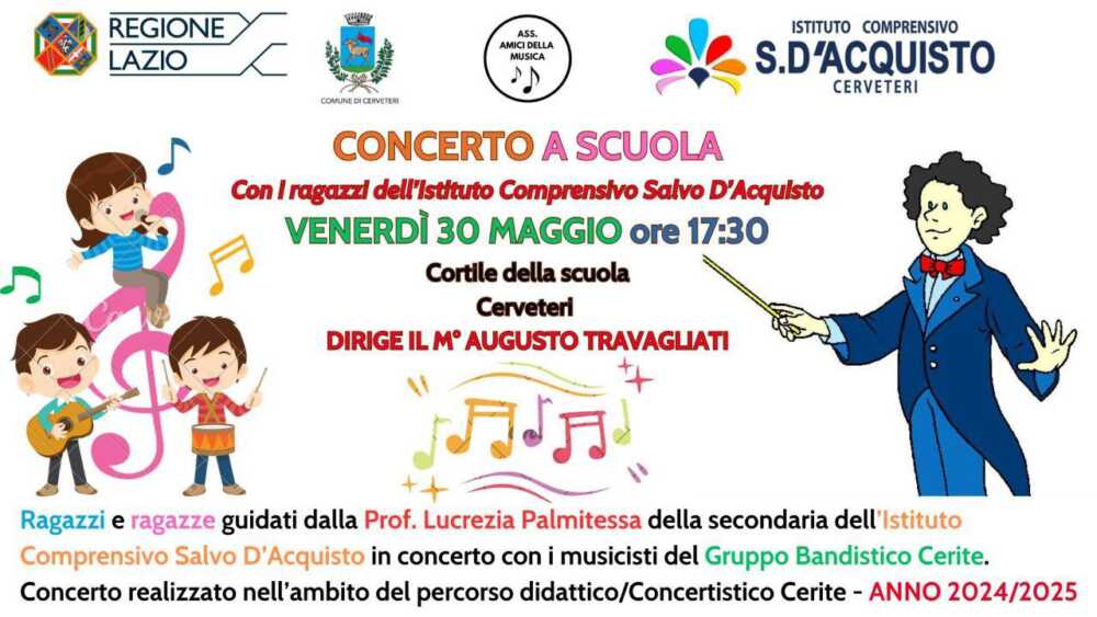 locandina concerto a scuola