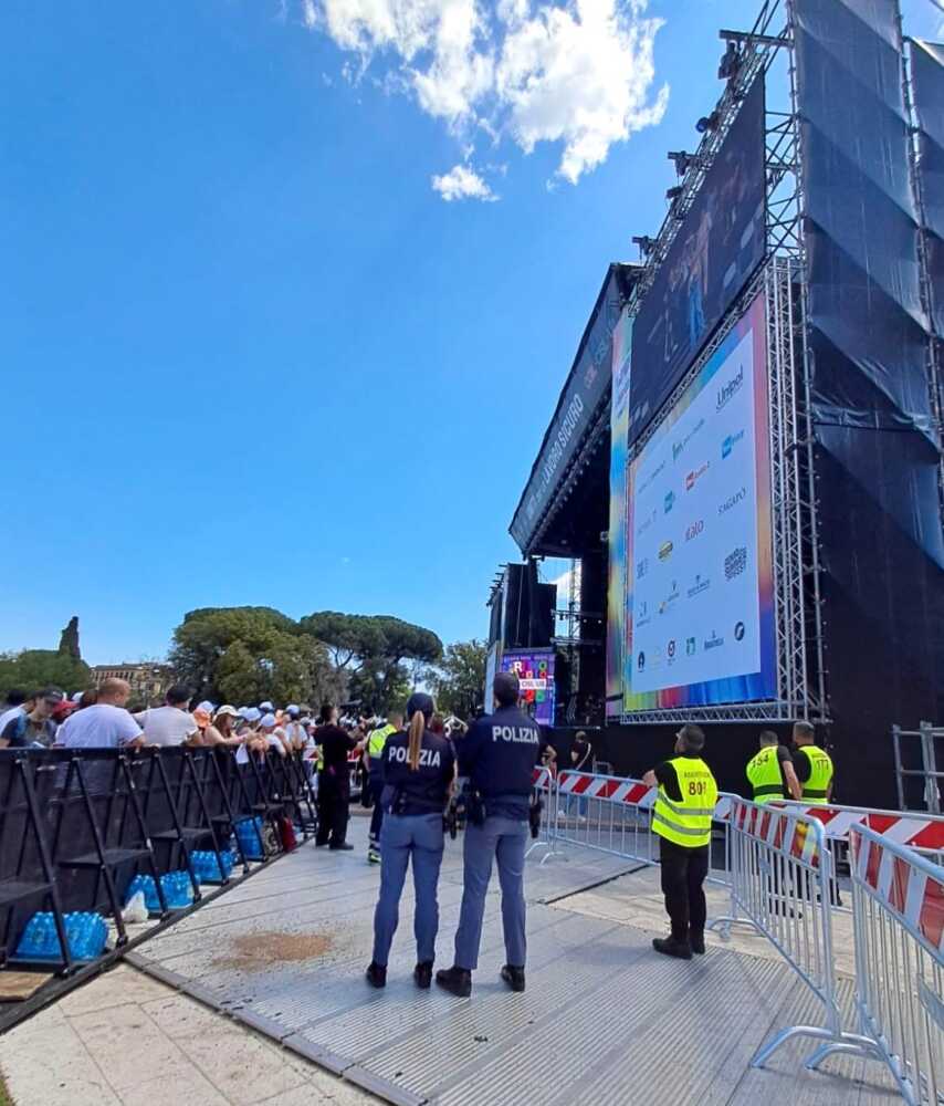 polizia concertone primo maggio san giovanni