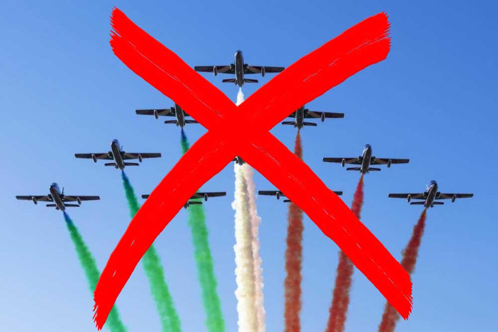 tricolori frecce negate