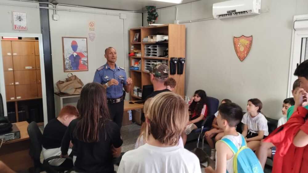 Campo Scuola in visita dai Carabinieri di Civitavecchia
