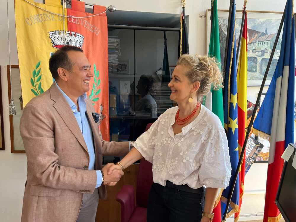 Remo Tagliacozzo, Amm. Multiservizi Caerite e Elena Gubetti, Sindaco di Cerveteri