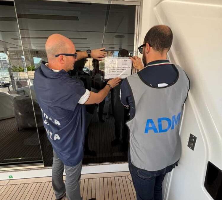 Yacht da 12 milioni di euro sequestrato a Civitavecchia