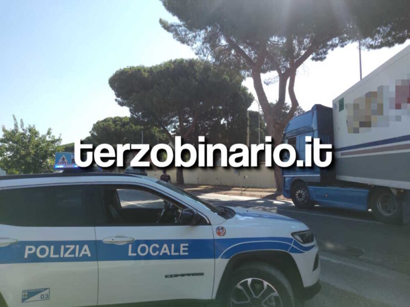 municipale civitavecchia blocco tir borgata aurelia nord 2