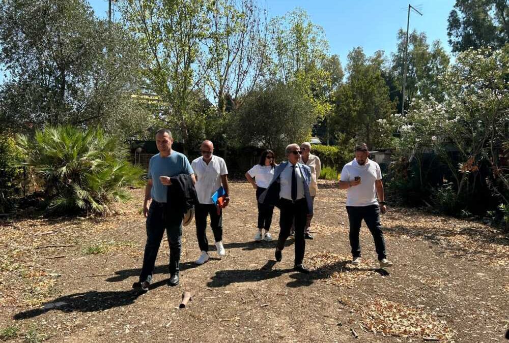 L’assessore Ghera in visita all’ex polisportiva di Santa Severa