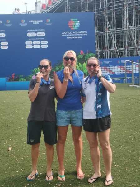 Michela D'Amico d'Argento al Mondiale Master Open Water di Singapore (2)