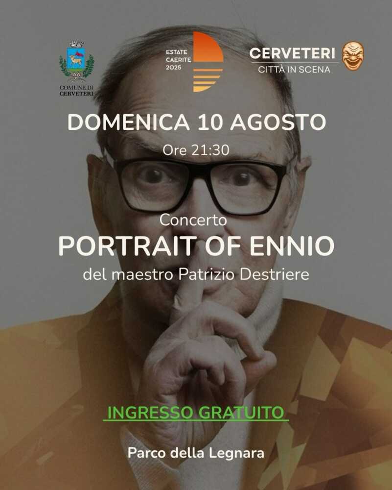 Portrait of Ennio_Ennio Morricone a Cerveteri