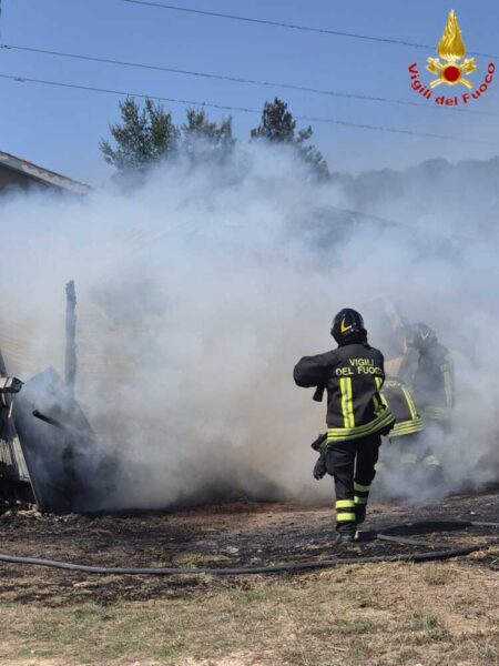 incendio legnaia tolfa vvf vigili fuoco pompieri 2