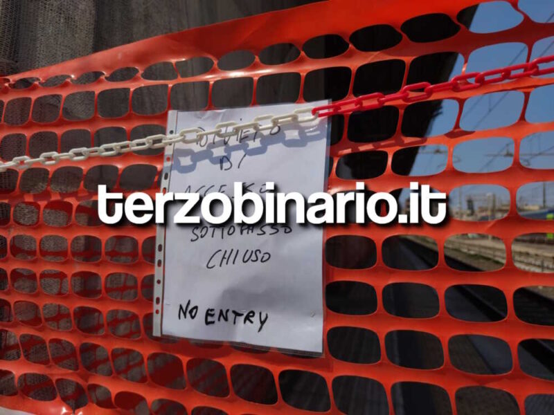 ponteggio stazione binario 3
