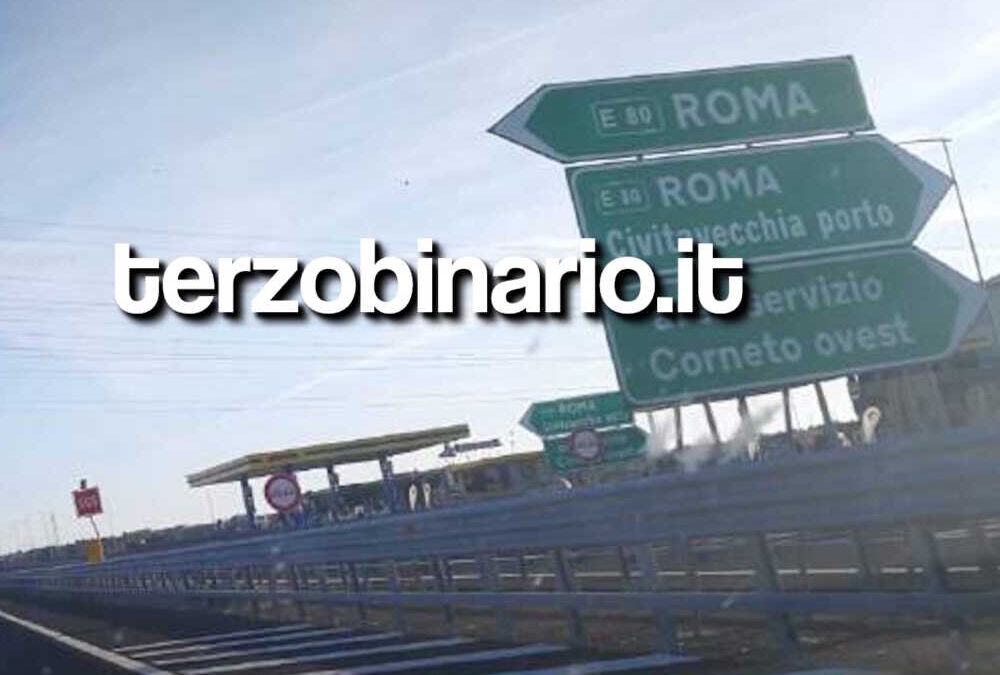 Riapre sulla A12 l’area di servizio Corneto Ovest, la notte del 2 ottobre chiude lo svincolo Civitavecchia Porto