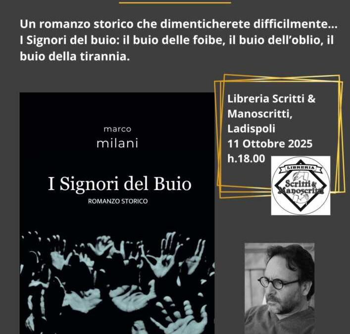 In uscita il nuovo romanzo storico di Marco Milani “I Signori del Buio”, edito da Luoghinteriori