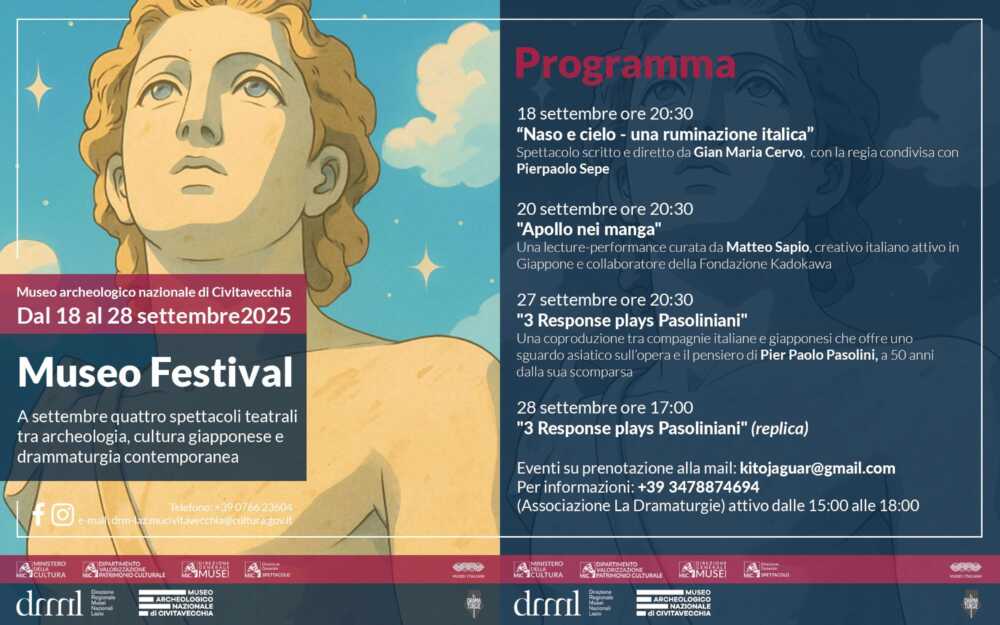 Teatro al museo, quattro appuntamenti col Festival di Civitavecchia