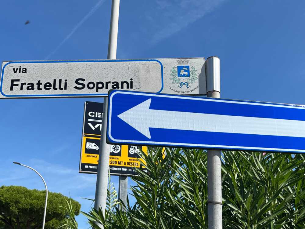 senso unico cerveteri via fratelli soprani marina civitavecchia alto