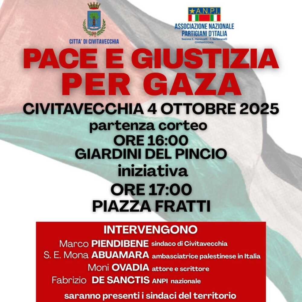 Giustizia e pace per Gaza_civitavecchia