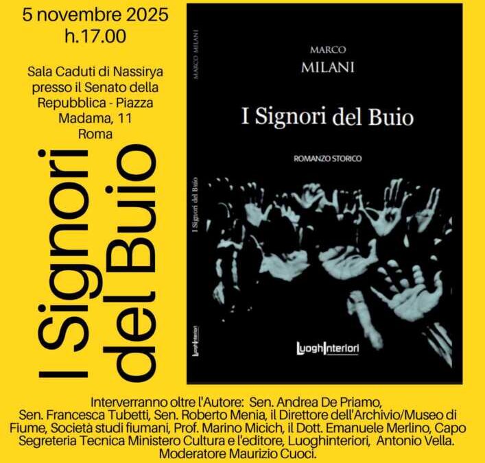 I Signori del Buio di Marco Milani approda al Senato