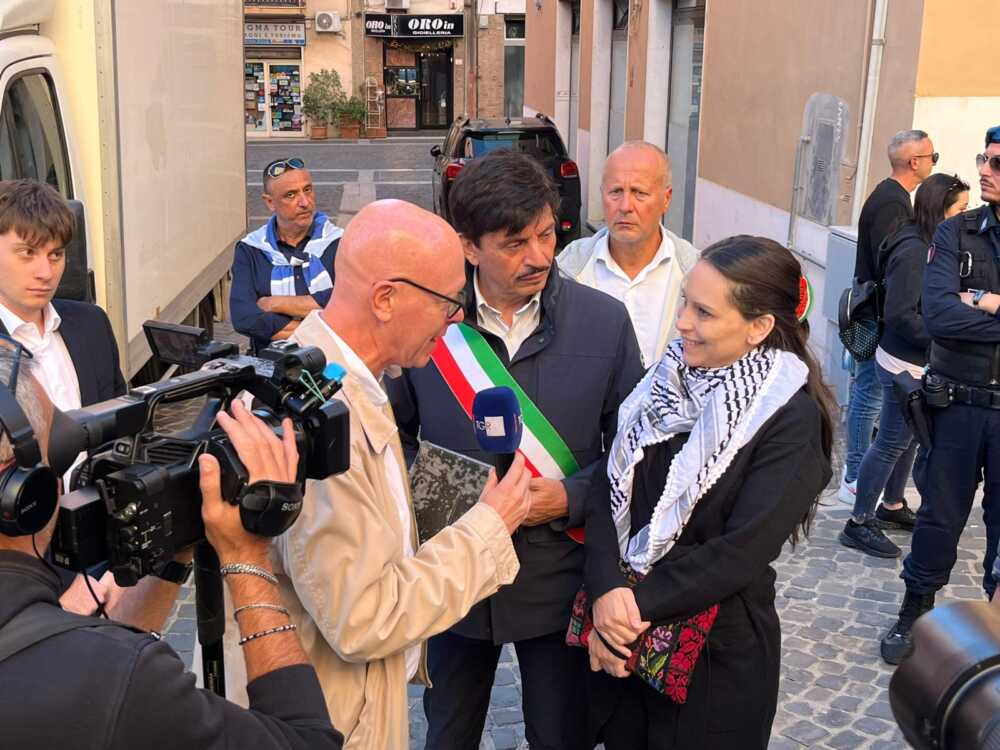 ambasciatrice palestinese Mona Abuamara gaza civitavecchia piendibene tgr lazio