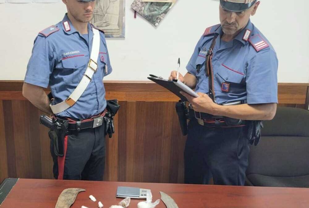 Spaccio nei boschi di Tolfa, i Carabinieri trovano droga e armi