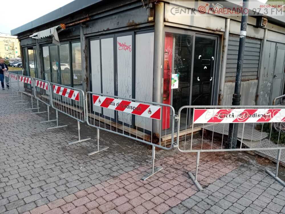 chiosco sequestrato marina di palo ladispoli
